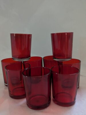 Photophore rouge déco seconde main