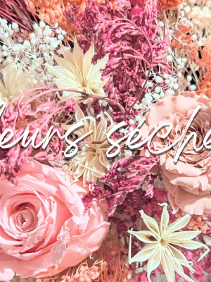 Bouquet printemps de fleurs séchées et éternelles