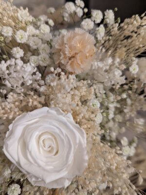 Bouquet de fleurs blanches